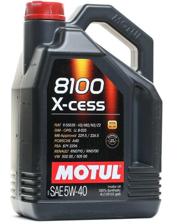Ulei de motor sintetic complet MOTUL 8100 X-CESS 5W40, 4 litri